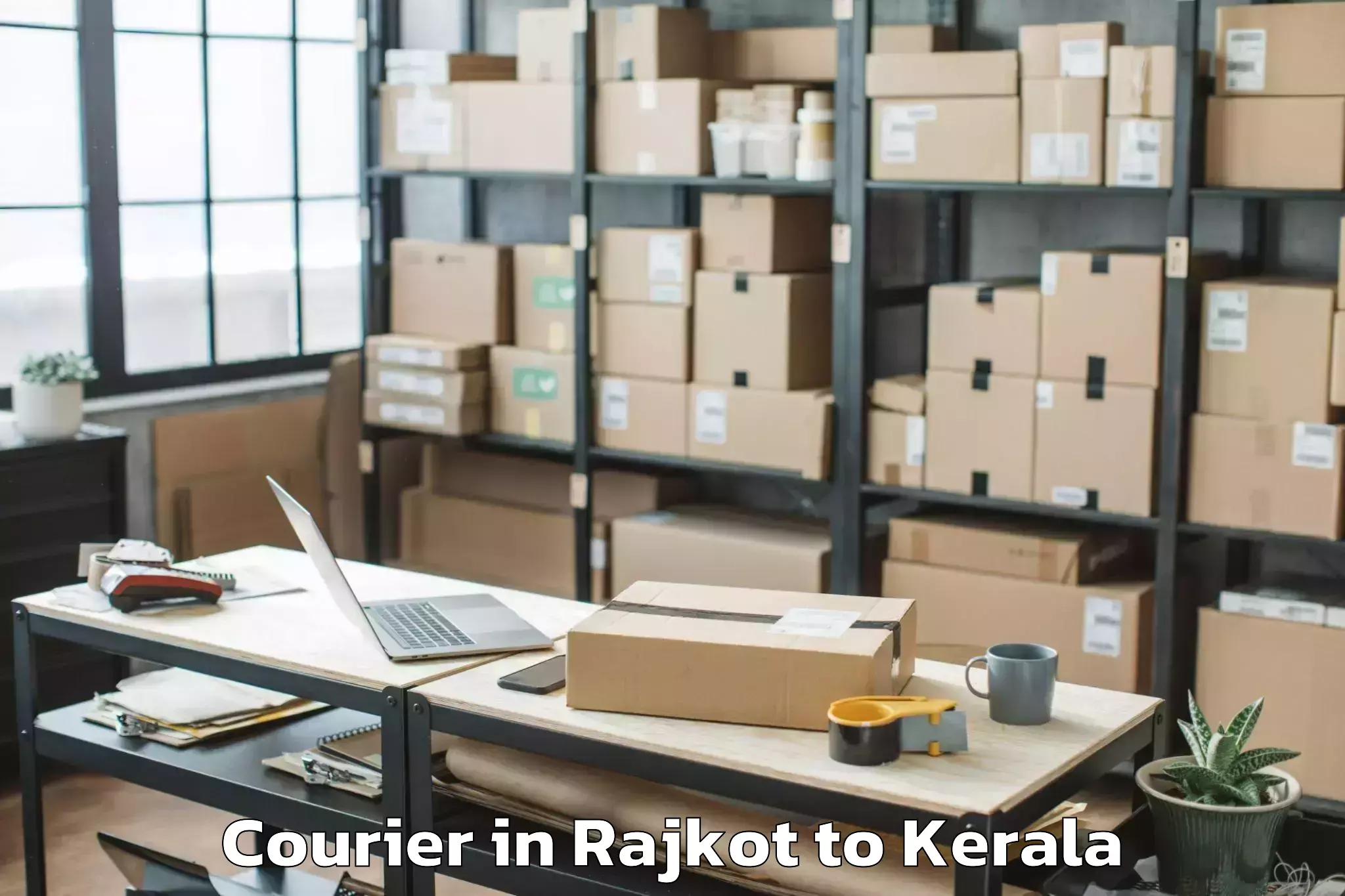 Book Rajkot to Kadanad Courier Online